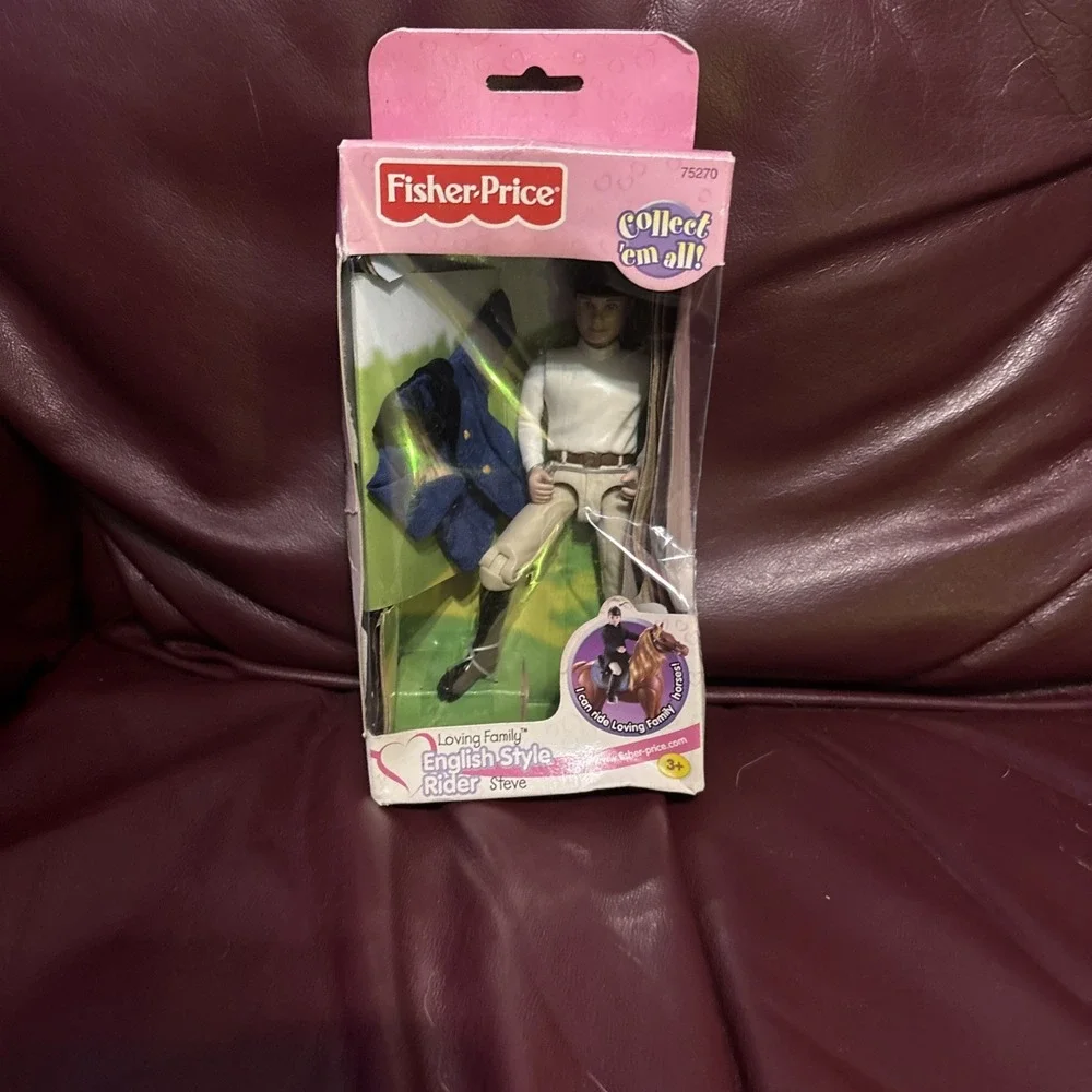 Fisher Price Loving Family English Rider Steve Vintage Dent Box New